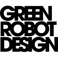 Green Robot Design Logo PNG Vector
