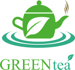 Green Tea Logo PNG Vector