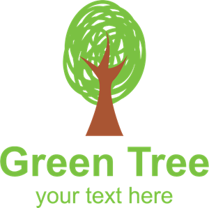 Green Tree Logo PNG Vector