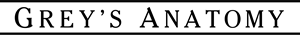 Greys Anatomy Logo PNG Vector