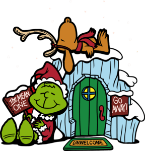 Grinch Snoopy Style Logo PNG Vector