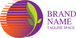 Growing leaf Logo PNG Vector