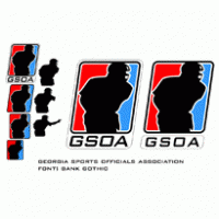 GSOA - Georgia Sports Officials Association Logo Vector
