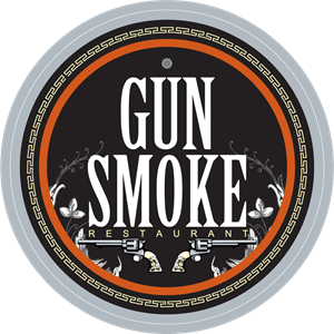 Gun Smoke Restaurant Logo PNG Vector
