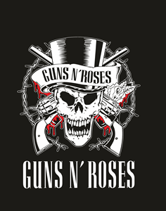 Guns N' Roses - Calavera - Skull Logo Vector