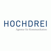 HOCHDREI GmbH, Agentur für Kommunikation Logo Vector