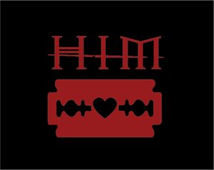 Heart Razorblade Logo PNG Vector