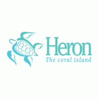 Heron The coral island Logo PNG Vector