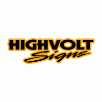 HighVolt Signs Logo PNG Vector