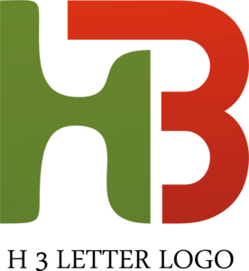 H3 Letter Logo PNG Vector