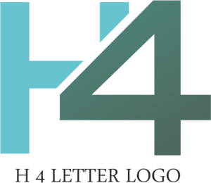 H4 Letter Logo Vector
