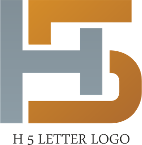 H5 Letter Logo PNG Vector