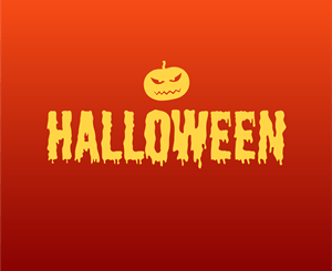 Halloween Angry Pumpkin Logo Vector