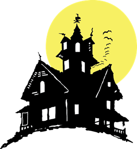 Halloween house Logo PNG Vector