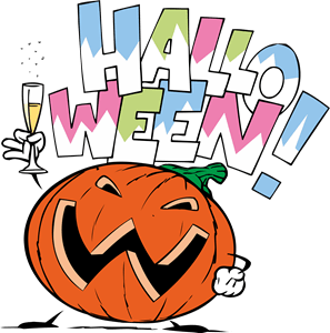 Halloween pompoen Logo Vector