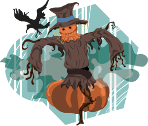 halloween scarecrow Logo PNG Vector