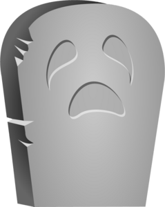halloween tombstone face Logo PNG Vector