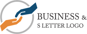 Hand Business Letter Logo PNG Vector