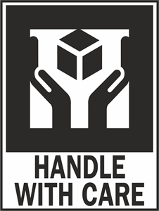 HANDLE WITH CARE LABEL Logo PNG Vector