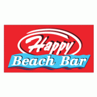 Happy Beach Bar Logo Vector