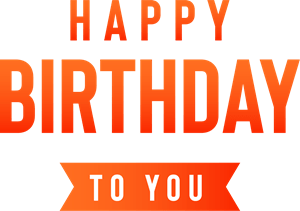 Happy Birthday Logo PNG Vector
