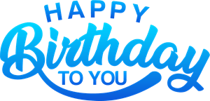 Happy Birthday Logo PNG Vector