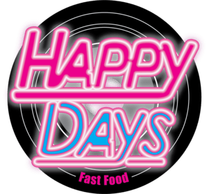 Happy Days Fast Food Logo PNG Vector