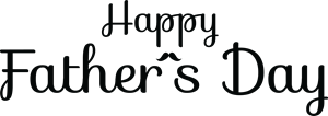 Happy Father's Day Logo PNG Vector