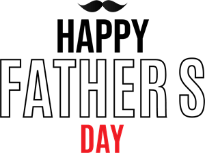 Happy Father's Day Logo PNG Vector