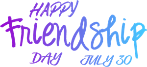 Happy Friendship Day - July 30 Logo Vector