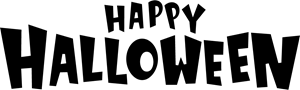 Happy Halloween Logo Vector