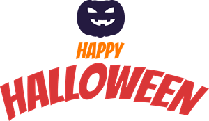 Happy Halloween Logo PNG Vector