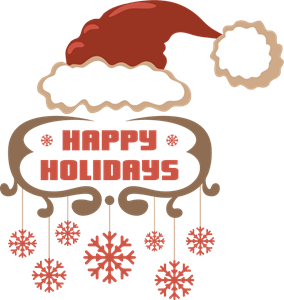 Happy Holidays Logo PNG Vector