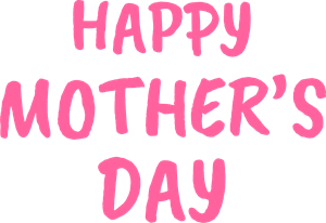 Happy Mother's Day Logo Vector