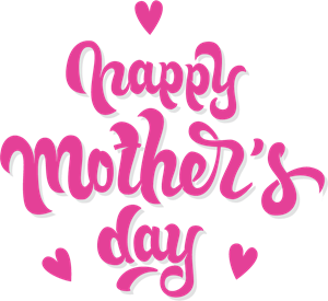 Happy Mother's Day Logo PNG Vector