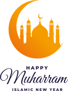 Happy Muharram Islamic New Year Logo PNG Vector