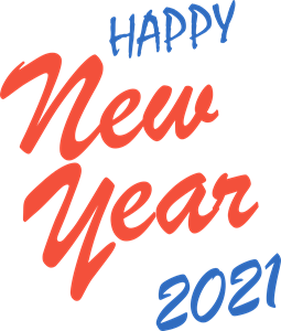 Happy New Year 2021 Logo Vector