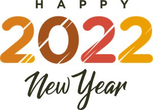 Happy New Year 2022 Logo PNG Vector