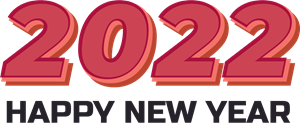Happy New Year 2022 Logo PNG Vector