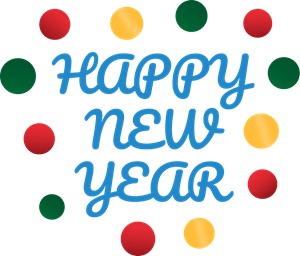 Happy New Year Logo Vector