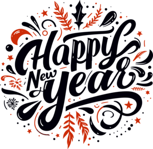 Happy New Year Logo PNG Vector