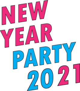 Happy New Year Party 2021 Logo Vector