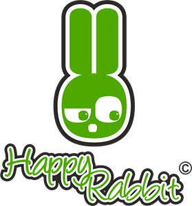 Happy Rabbit Logo PNG Vector