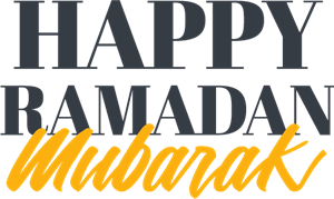 Happy Ramadan Mubarak Logo PNG Vector