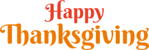 Happy Thanksgiving Day Logo Vector