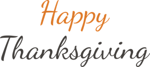 Happy Thanksgiving Logo Vector