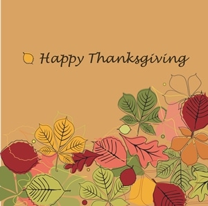 happy thanksgiving Logo Vector