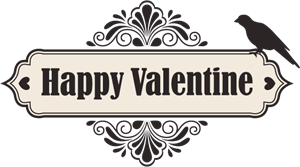 Happy Valentine Logo Vector