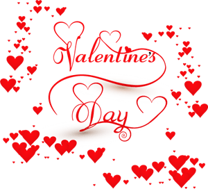 Happy Valentine's Day Logo PNG Vector