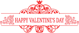 Happy Valentine's Day Logo PNG Vector